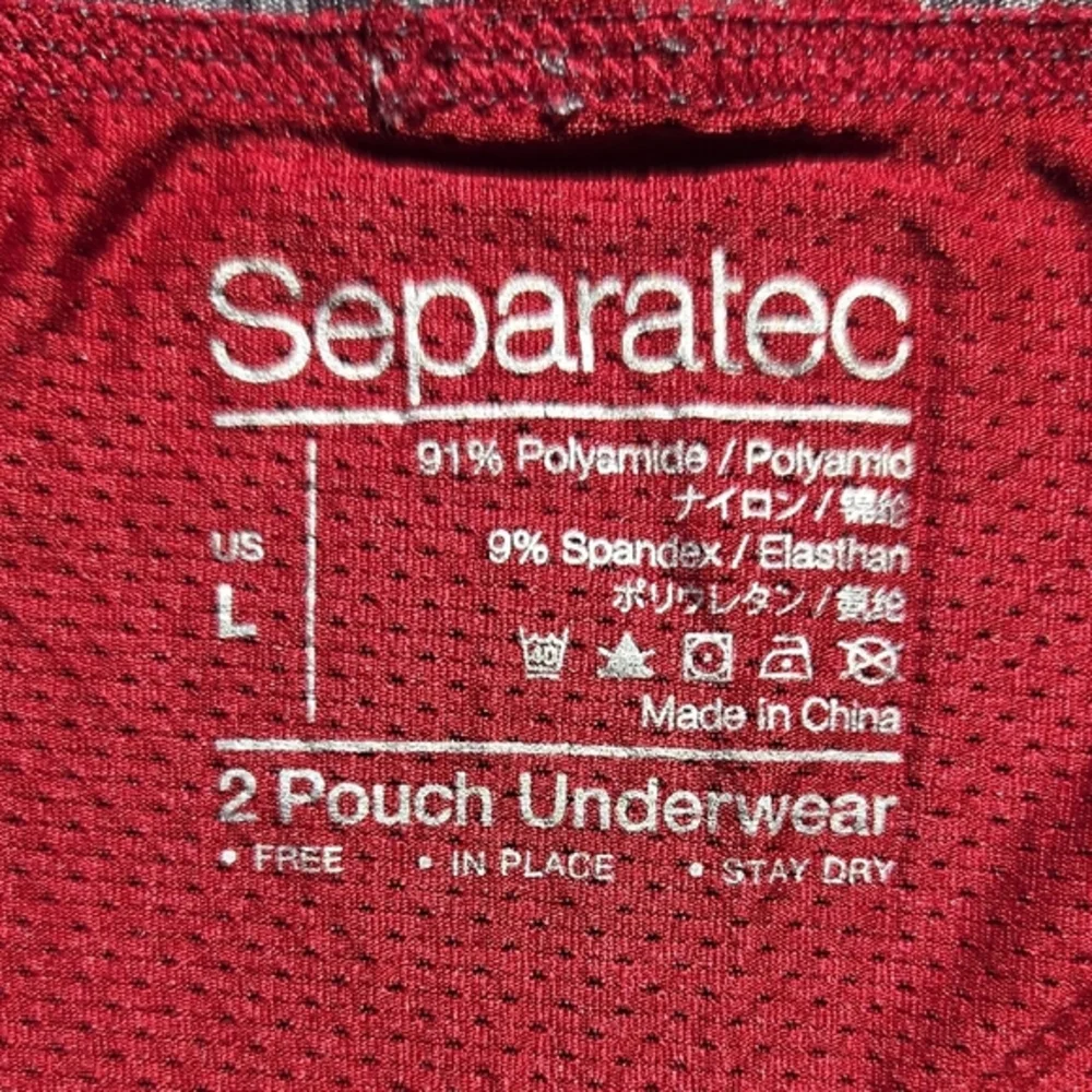 Vibrant Red Boxer Briefs with Elastic Waistband and Contrast Seams - Picture 2 of 3
